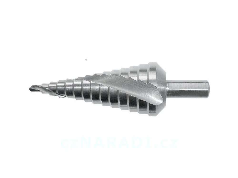 Vrták stupňovitý 6-32mm x 2,5/3/3,5/4mm HSS-Co (spirálová drážka) Hit Sezóny