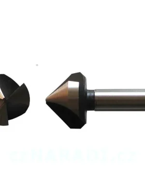 Značkový Záhlubník kuželový 10,4x40mm 3-břit 90° stopka 6-hran rychloupínač HSS