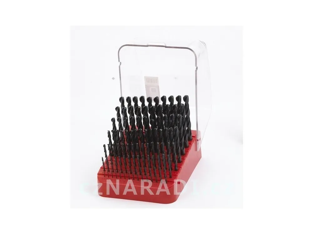 Must-Have Sada vrtáků do kovu 1,0-10,0mm / 0,1mm válcované HSS-R DIN338 91ks