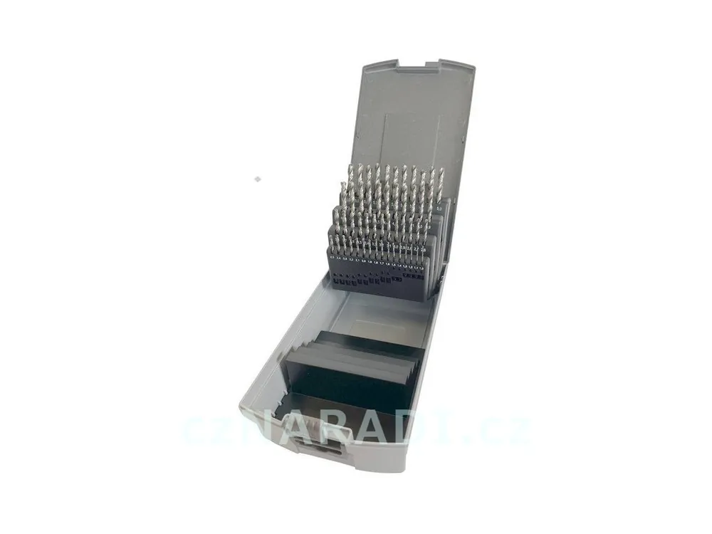 Cenový Hit Sada vrtáků do kovu 1,0-6,0mm / 0,1mm vybrušované HSS-G DIN338 50ks