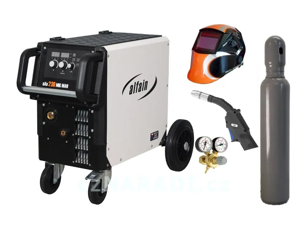aXe 230 MIG MAN + hořák + ventil + kukla + lahev Přímo Od Výrobce