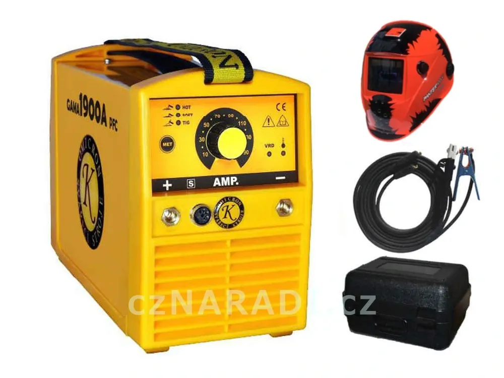 GAMA 1900A PFC + kabely 25/3m + kukla + kufr, záruka 3+2 roky Horká Nabídka