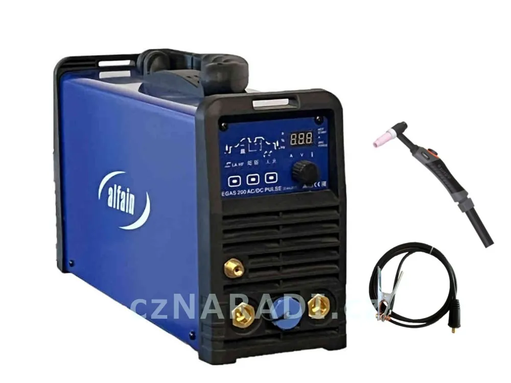 Top Prodej PEGAS 200 AC/DC Pulse Smart + TIG hořák PARKER 4m + zem