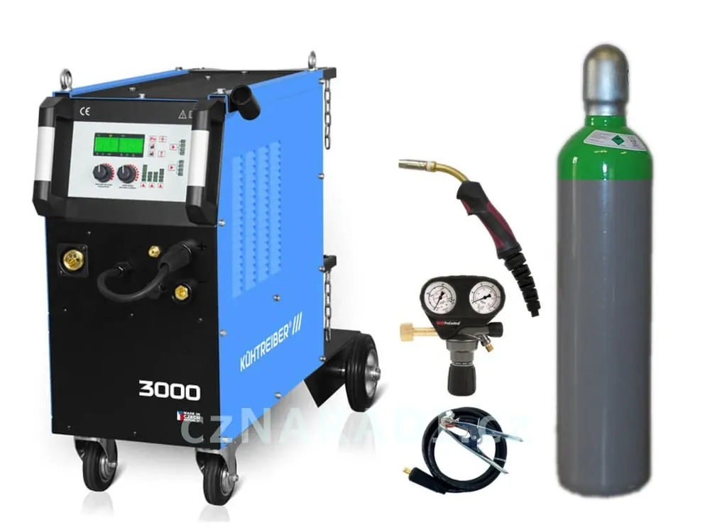 KITin 2200 Multi MIG Synergic V2 + hořák + ventil + lahev SET PRO Super Cena