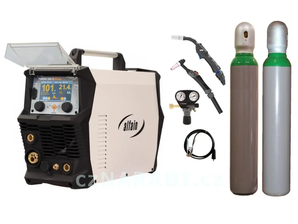 Horká Nabídka PERUN 200 SDpulse + MIG + TIG příslušenství SET PRO